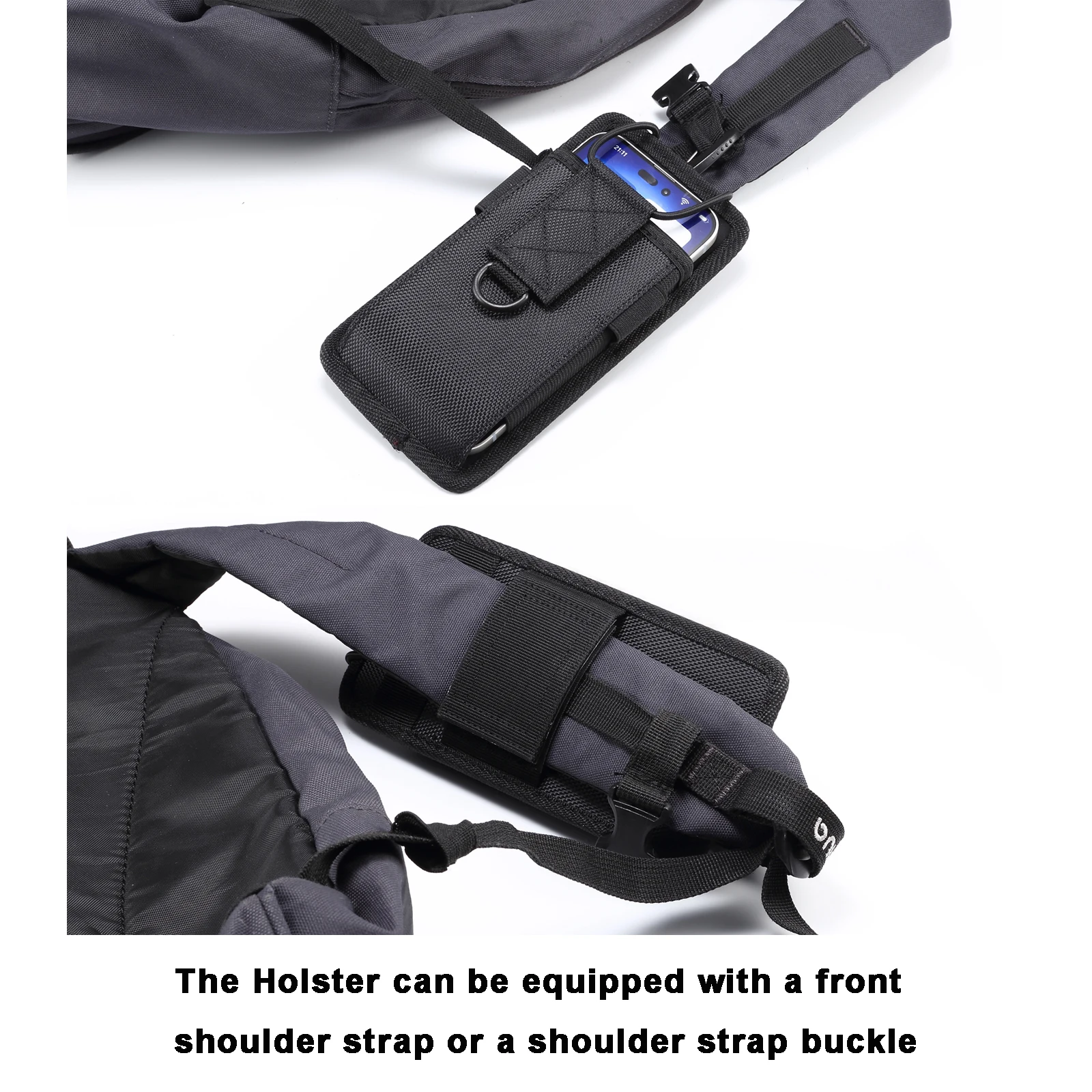 Universal Oxford Cloth Hanging Shoulder Strap Cell Phone Bag Pouch