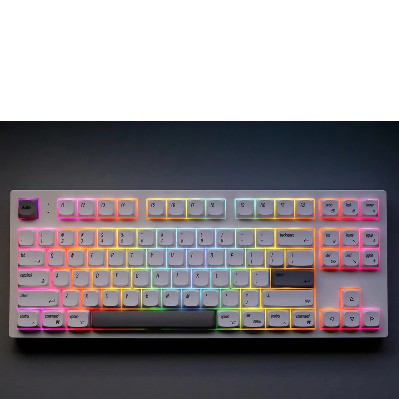 Chaves Mac Keycaps Xda Perfil Inglês Keycaps Pbt Tintura Sublimação Teclado Mecânico para mx Switch 61 68 71 84 96 104 133 - Imagem 2