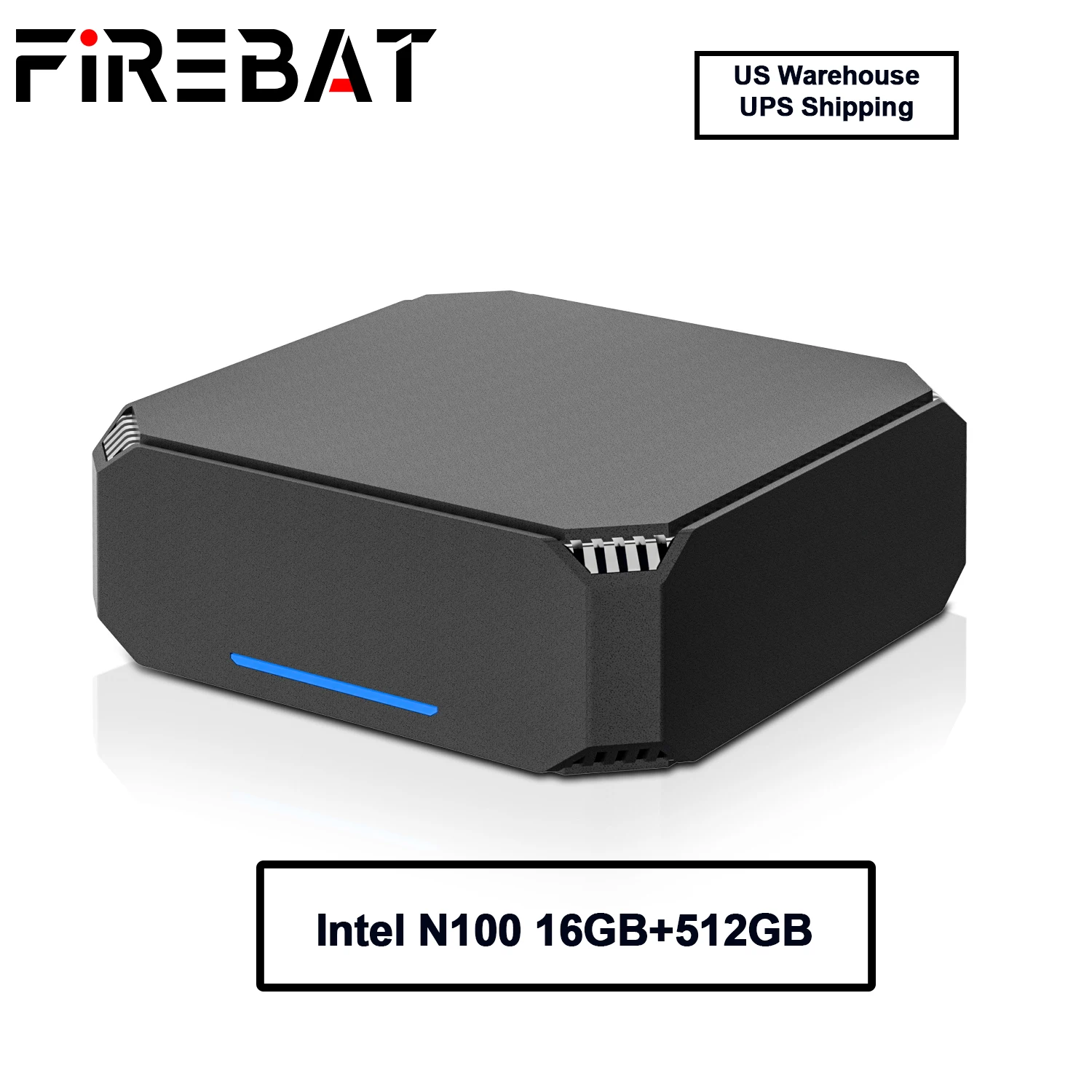 FIREBAT AK2 PLUS Mini PC Intel N150/N100 CPU Windows 11 Mini PC Gaming DDR4 16GB RAM 512GB SSD WIFI5 BT4.2 US Warhouse Ship
