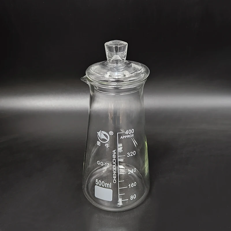 

3pcs Conical Beaker,Capacity 125ml/250ml/500ml,Beaker in triangle form