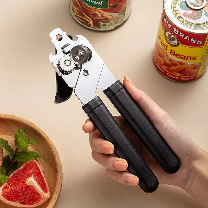 

Stainless Steel Multifunctional Professional Manual Can Opener Craft Beer Grip Can Opener Bottle Opener Lid open Kitchen Gadgets