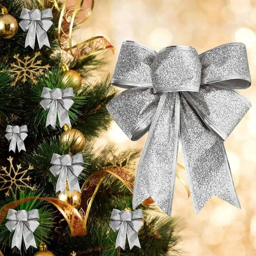 

Bows Butterfly Bow Hanging Pendant New Year Decoration Home Decor Ribbon Bows Xmas Party Supplies Christmas Tree Ornaments
