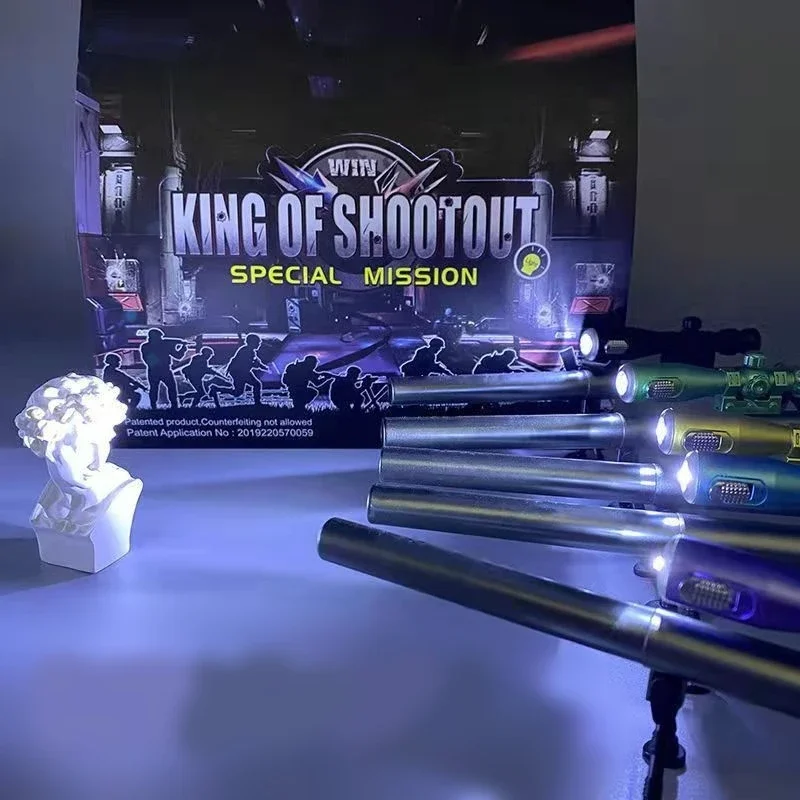 Primary School Student Toy Gift Novel Creative Weapons Gun Pen Neutral Pen Sniper Rifle 98 Shape with Light Fountain Pen 4