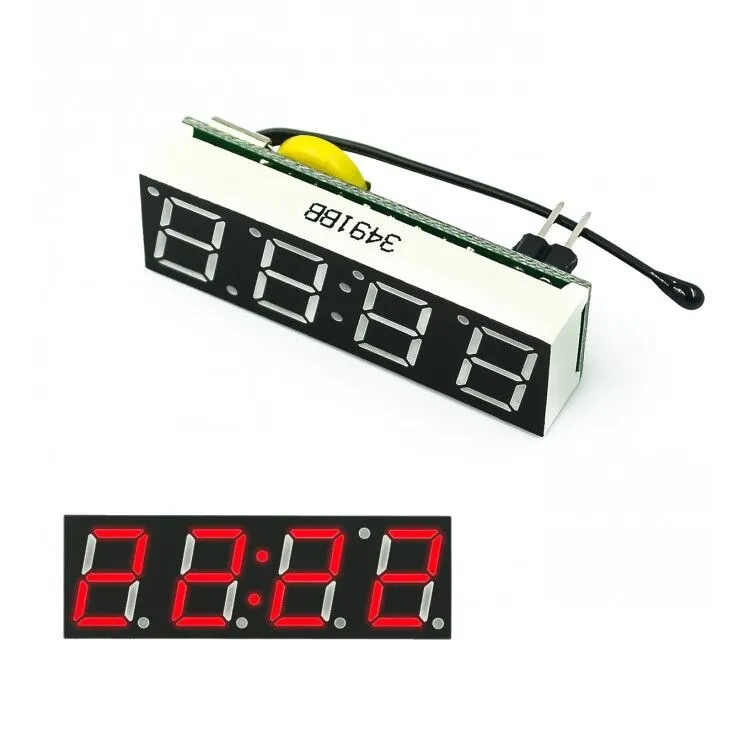 빨간색 파란색 녹색 LED 전자 시계, 고정밀 시계 모듈, 자동차 시계, 온도 발광 자동차, 3 in 1, RX8025 DS1302