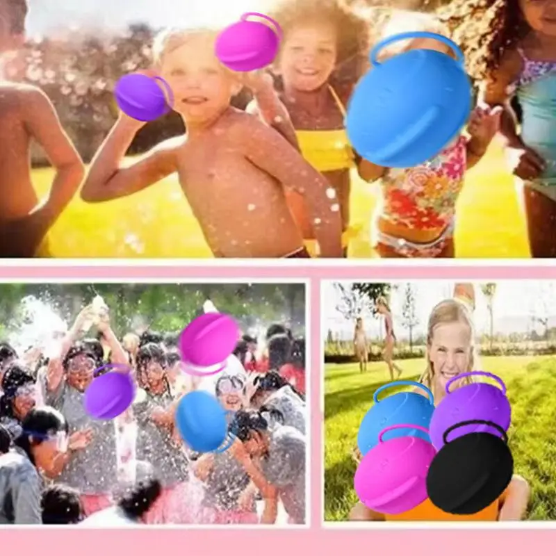 Reusable Water Balloons Quick Fill Self-Sealing Reusable Water Bombs Outdoor Toys Refillable Fun Balls For Swimming Pool Garden