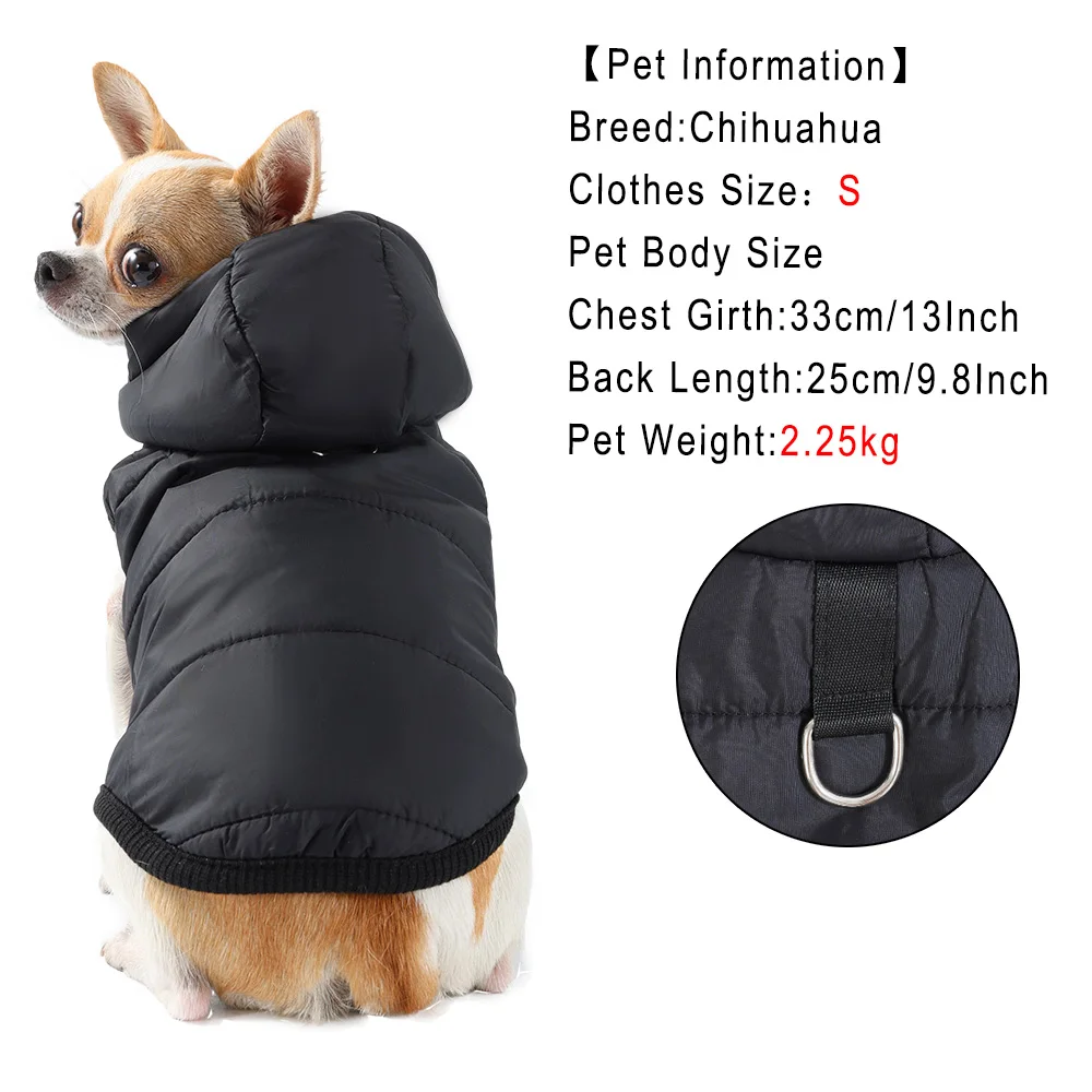 Warm Winter Dog Jacket For Small And Medium Breeds Windproof_voghion.com
