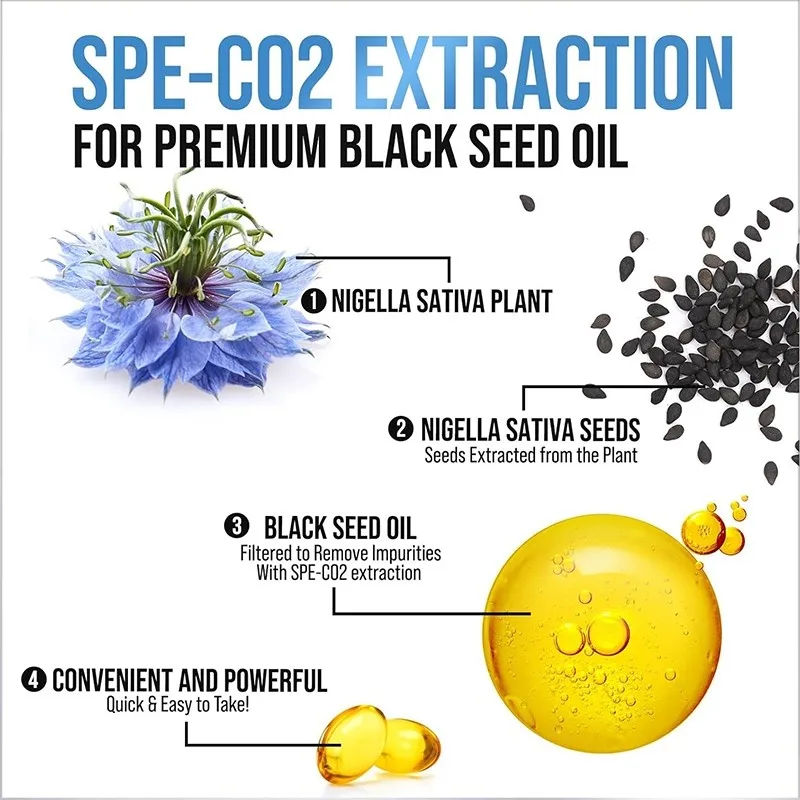 Black seed oil capsules premium black seed oil 120 capsules support overall health immune system