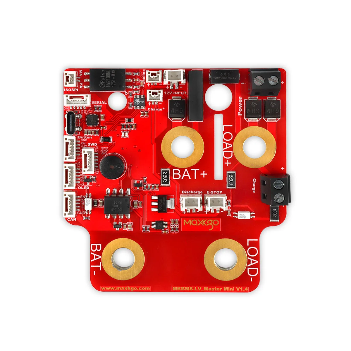 Maxkgo 30V-150V 스마트 BMS 보드 리튬 이온 리튬 팩 저전압 표준용 알루미늄 PCB 배터리 보호 마스터