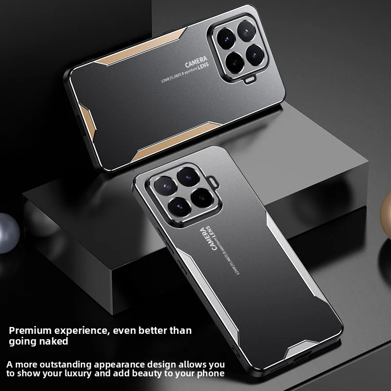 Hard Aluminum Alloy + PC Shockproof Protective Back Cover Case