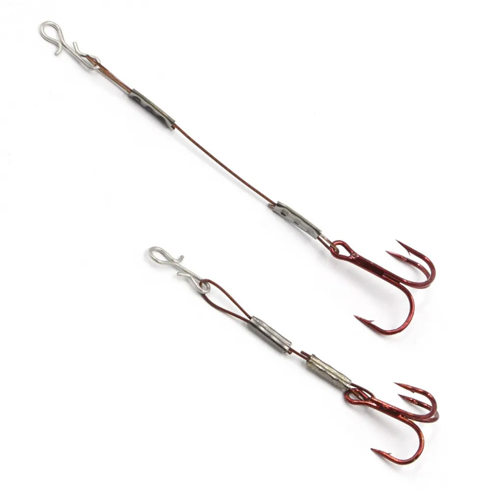 

Durable Treble Hooks High Quality Lure Perch Random Color Set Treble Hook 3pcs Bass Pike Lure Tool Pike Stinger
