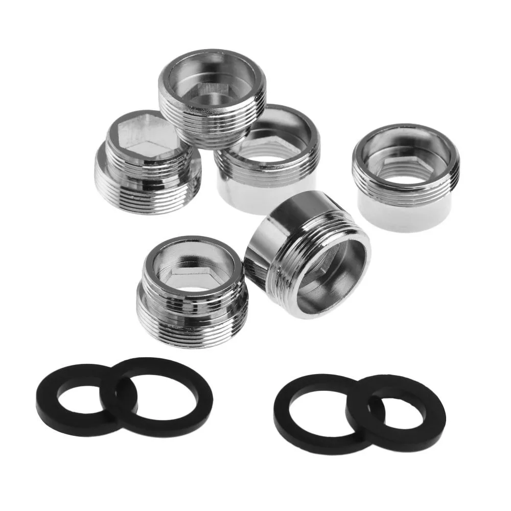 Description Picture 6 of itemKitchen Faucet Adapter Set 18/20/22/24mm To 22mm With Washer Metal Male Female Saving Tap Aerator Connector Bathroom Accessories