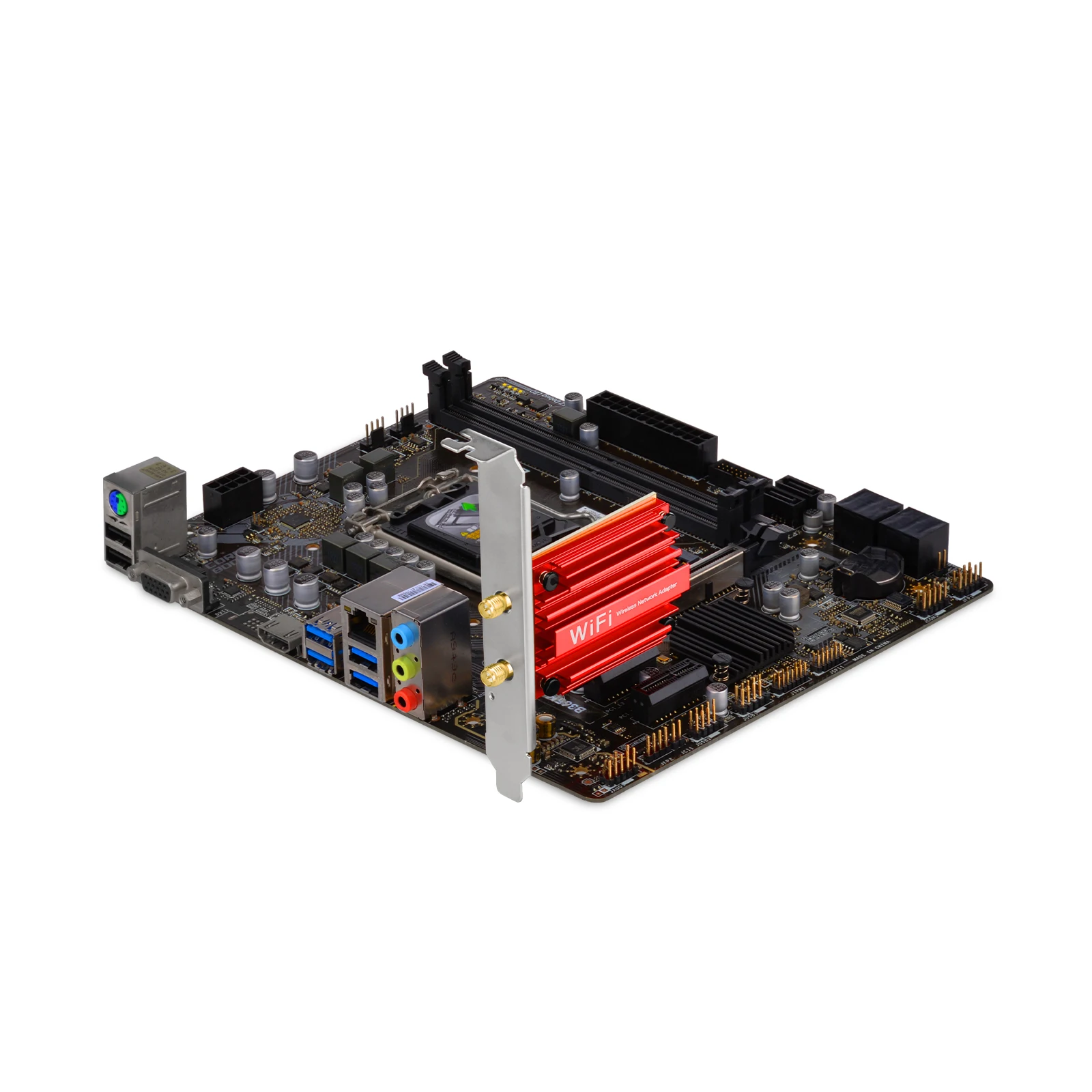 WiFi 6E PCIe Card for Desktop PC with Tri Band Wireless Adapter