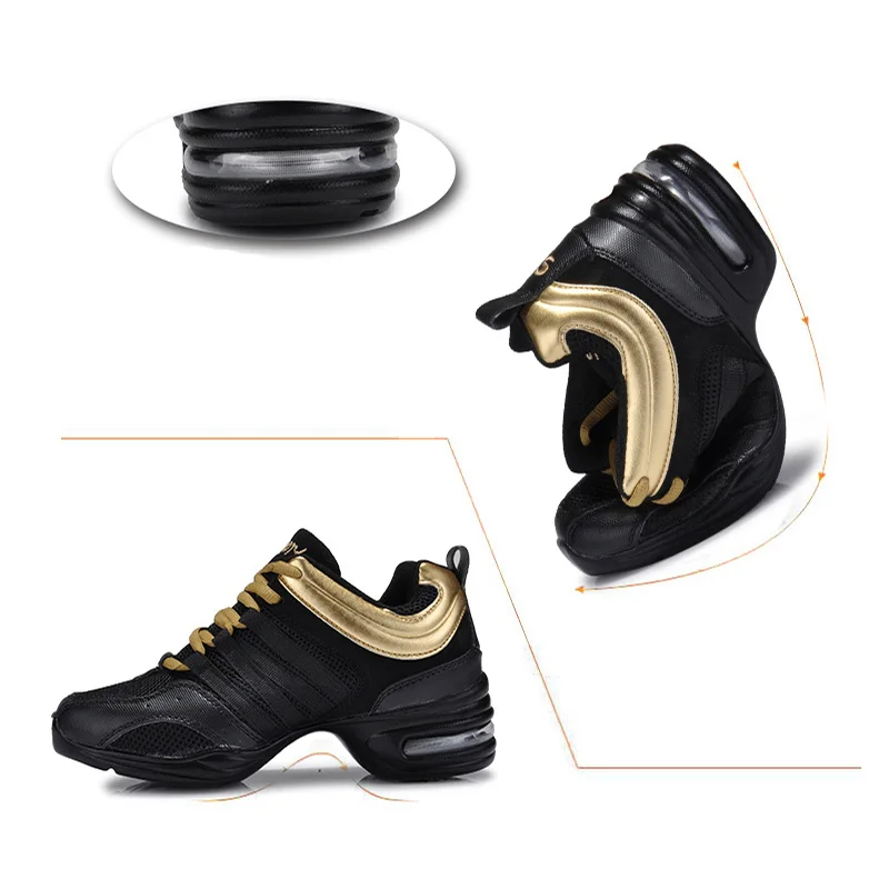 Tanzen Schuhe Sport Funktion Modern Dance Jazz Schuhe Weichen Laufsohle Atem Tanz Schuhe Turnschuhe Für Frau Praxis Schuhe