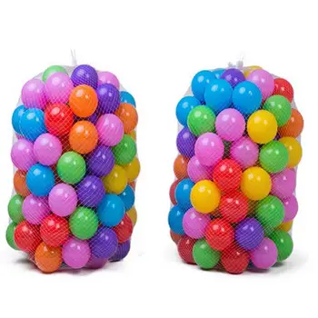 100Pcs Eco-Friendly Colorful Ball Pit Soft Plastic Ocean Balls Water Pool Ocean Wave Ball Outdoor Toys For Children Kids Baby 1