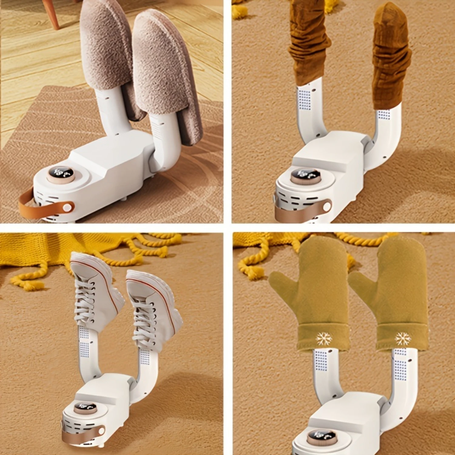 Boot Dryer, Shoe Dryer, Portable Boot Glove Shoe Dryer And Warmer With 2 Hour Delay Timer To Eliminate Bad Odors, Suitable, Auto