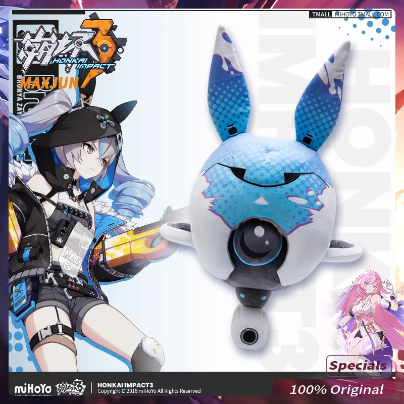 

Honkai Impact 3 Original Game Derivatives Haxxor Bunny Drone Plush Doll Maze Rabbit Series Holiday Gift for a Friend 38*28*26CM