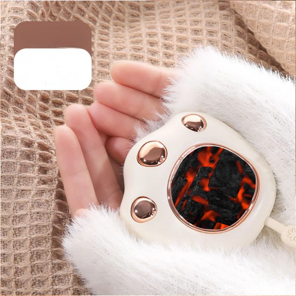 Cat Claw Hand Warmer USB Electric Hand Warmer Cute Charging Sports Climbing Ski