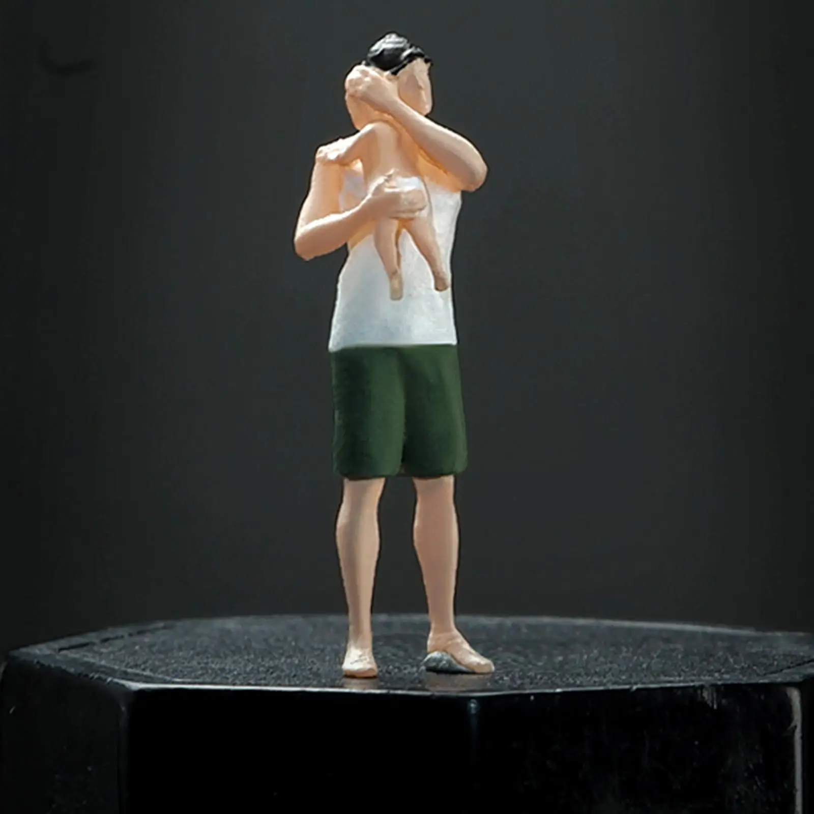 

Miniature Figure Father and Baby for Architecture Model Railway DIY Projects