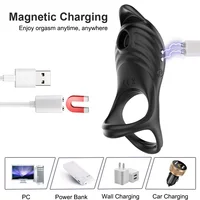 Saugen Vibrierender Penis Ring Paar Vibrator Klitoris Stimulation Sex Spielzeug für Männer Fernbedienung G-punkt Massager Erwachsene Produkte 6