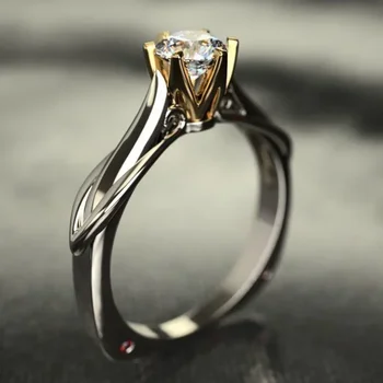 Pure 925 Sliver Ring for Women Natural Moissanit Rings with Gemstones Beautiful Jewelry Couples Wedding Accessories New Trend
