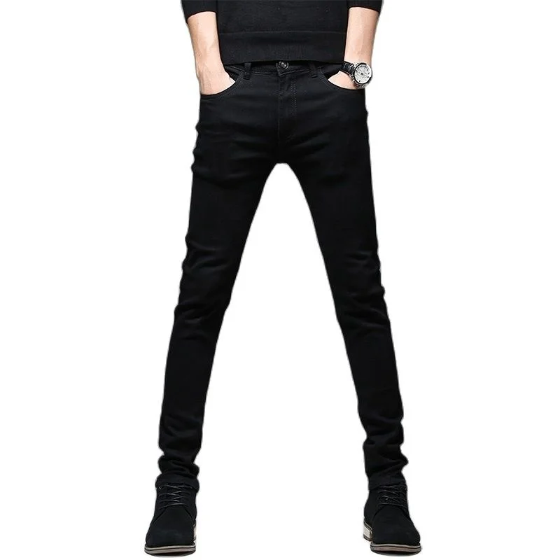 

Batmo 2023 New Men Stretch Skinny Jeans Male Designer Brand Super Elastic Straight Trousers Slim Fit Fashion 2108