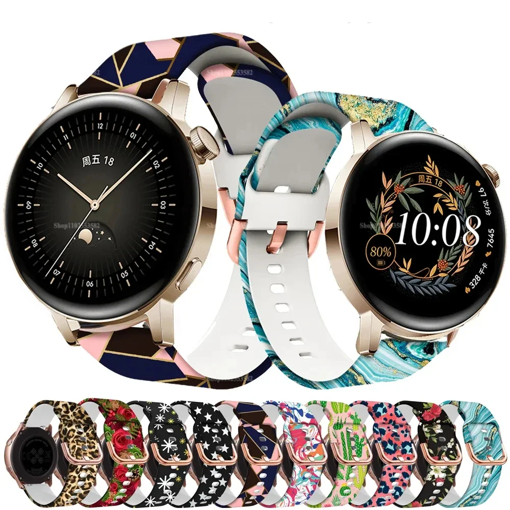 20mm Silicone Wrist Strap Replacement Bracelet in Assorted Colors