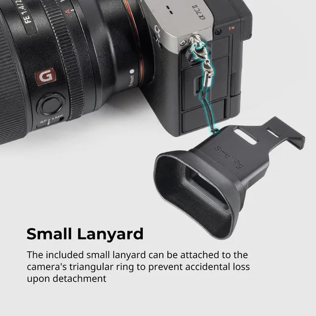 Smallrigカメラビューファインダー、小さなストラップ、ソフトシリコン 