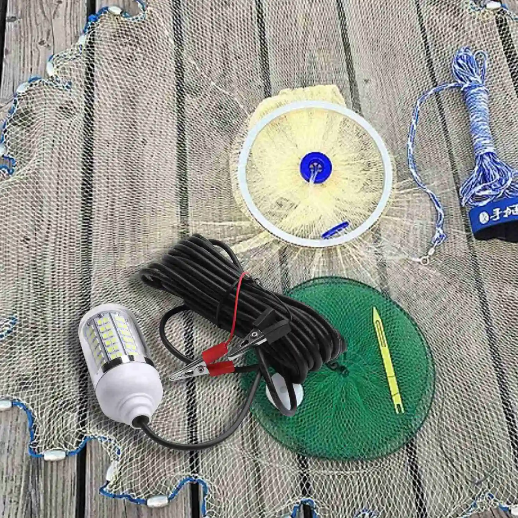 A98E-3X 12V 15W 낚시등 108개 2835 LED 수중 낚시등 루어 어군탐지기 램프 새우 오징어 크릴 유인
