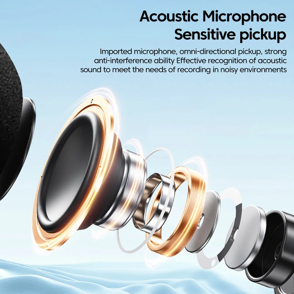 V5.5 Collar-clip Headphones Bluetooth Wireless Earbuds With Microphone HD Calling Noise Canceling Earphones Sports hifi Headset 5