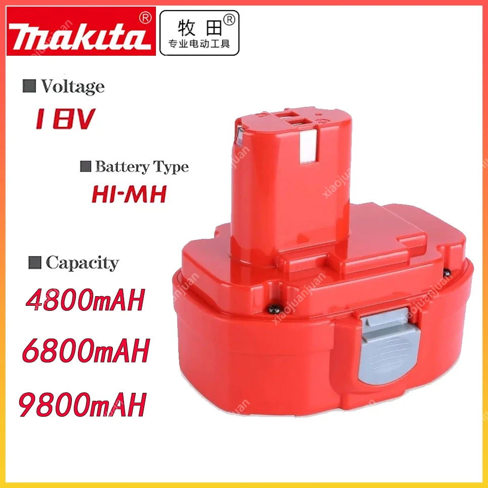 

PA18 4800mAh Makita 18V 6800mAh 9800mAh Ni-MH Battery Replace Makita 18V PA18 1822 1823 1833 1834 1835 1835F 192828-1 192829-9
