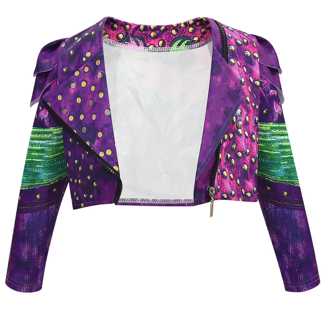 Movie D-Descendants 3 Mal Costume for Kids Girls Cosplay Evie Clothes Fantasia Carnival Halloween Fancy Dress Vest Wig Party Set cosplay costume kids girls dress