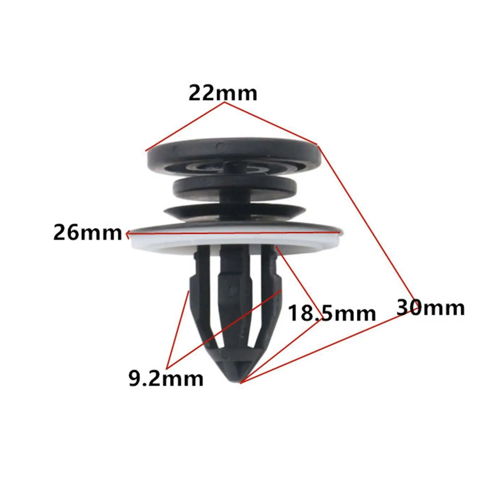 10 Pieces Interior Door Trim Panel Retainer 8E0-868-243 Black Nylon for Audi A3 A4 Repair Parts Easily Install Replacement