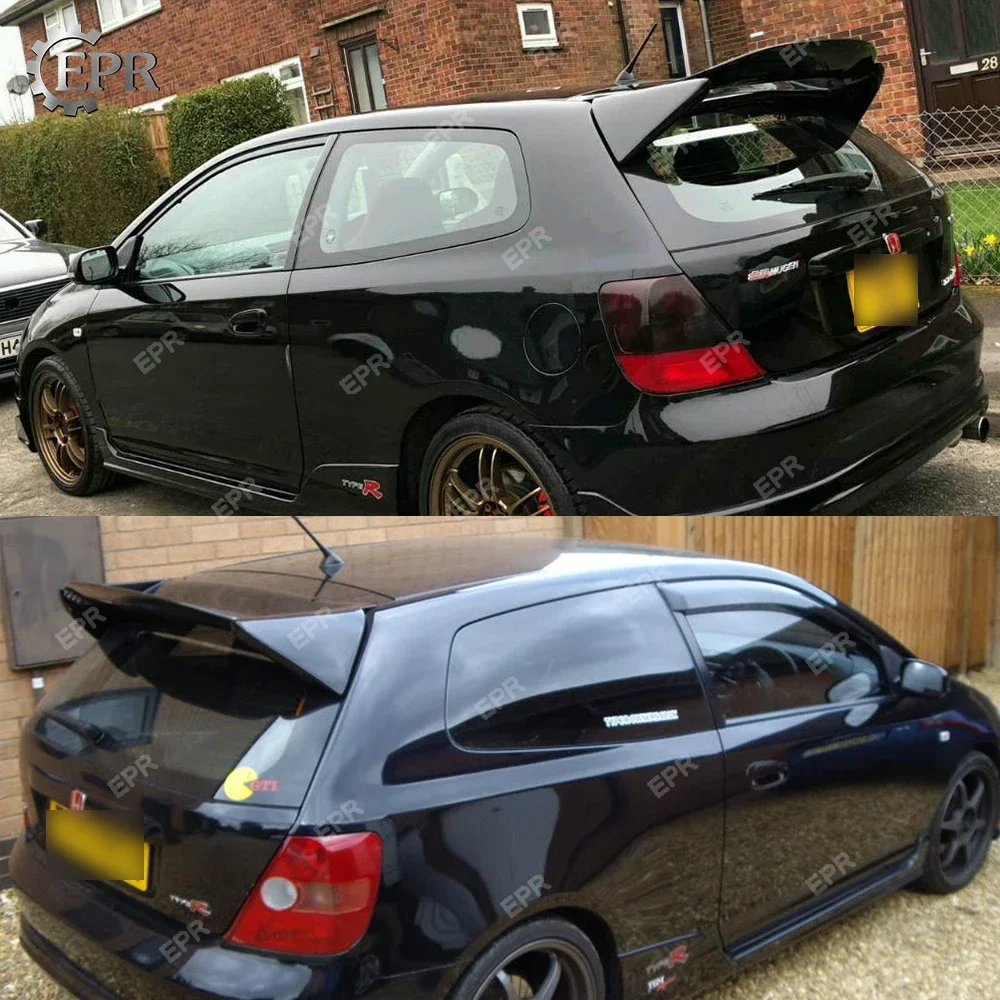 

(Local in USA) For HONDA CIVIC Civic EP3 Hatchback (USDM)(02-05) Mug-style FRP Unpainted Rear Roof Wing Glass Fiber Spoiler