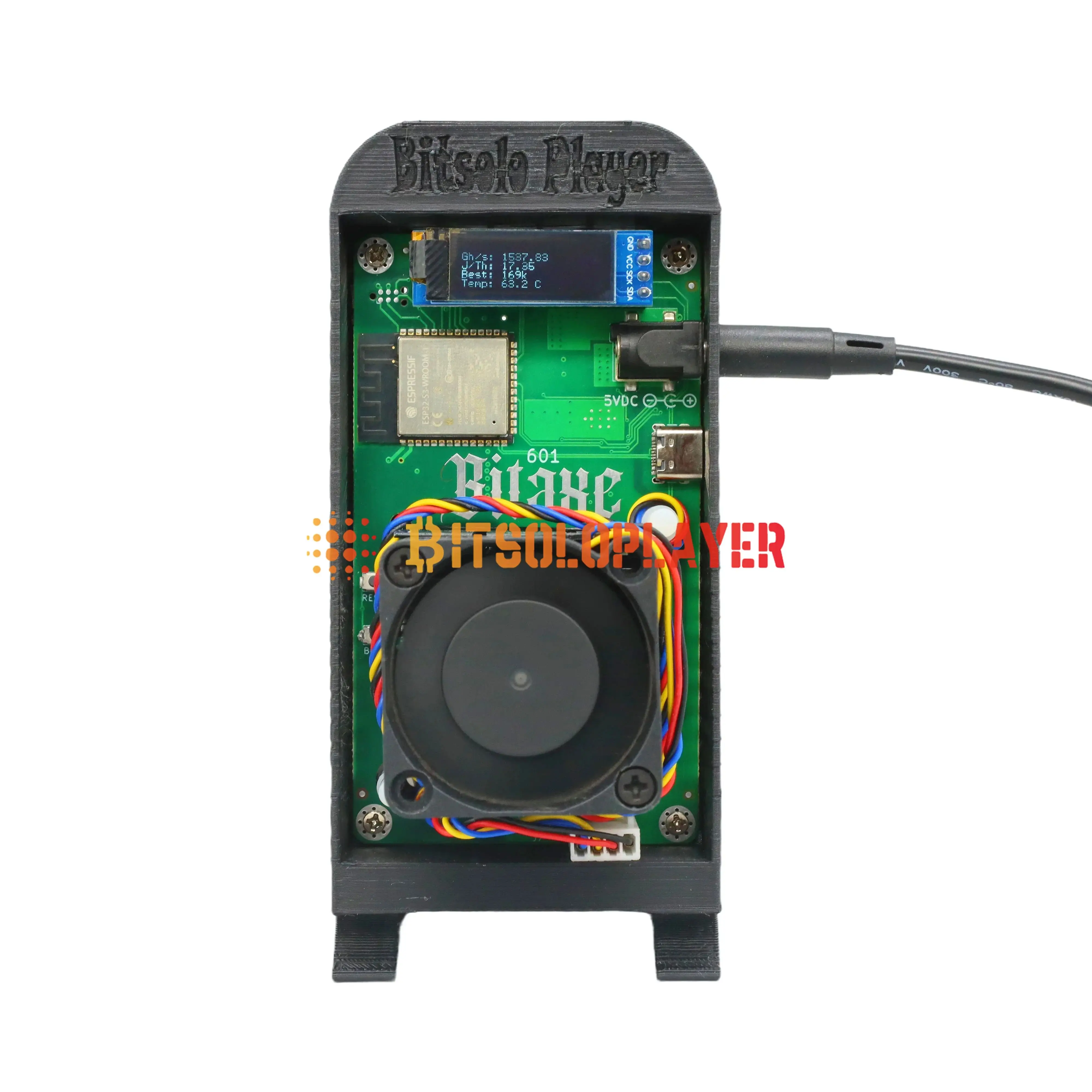 1.2 TH/s Bitcoin Miner Bitcoin Gamma 601 ASIC Miner | 1.2 TH/s, 18W, BM1370  Chip (like Antminer S21 Pro) | Wi-Fi, USB-C, Open Source Bitaxe Gamma 601  Solo Miner