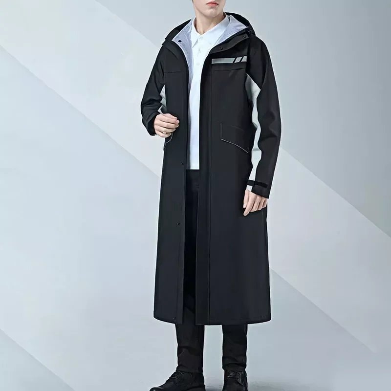 

Утолщенный для путешествий, сетчатый двойной дождевик, мотоциклетное пончо, длинная походная куртка, водонепроницаемая для слоя,