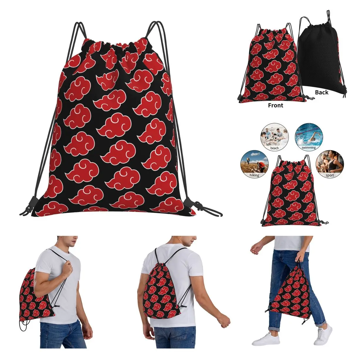 

Infantry pack Japan Anime Akatsukier Cool Graphic Cool Drawstring Bags Gym Bag Backpack