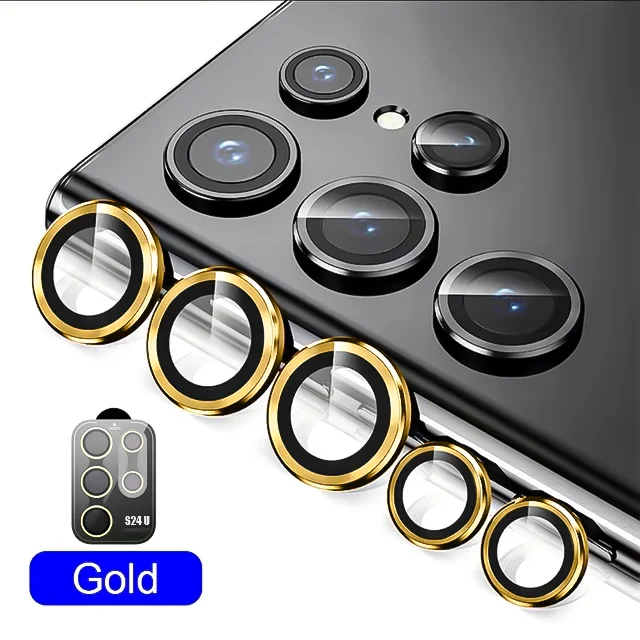 Premium Metal Camera Lens Protector Glass - Full Cover Phone Lens Protection