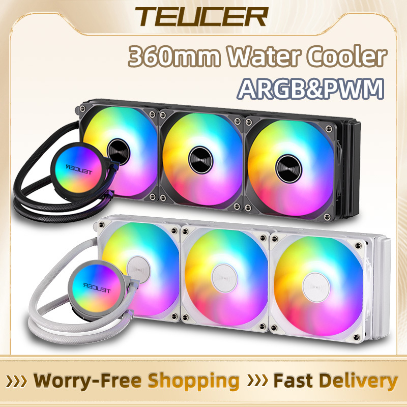 TEUCER AF-S360 All-in-One Water Cooling Radiator RGB 360mm Fan LGA2011 Water Cooling Heatsink for Intel 1700/1200/115x AM4/AM5