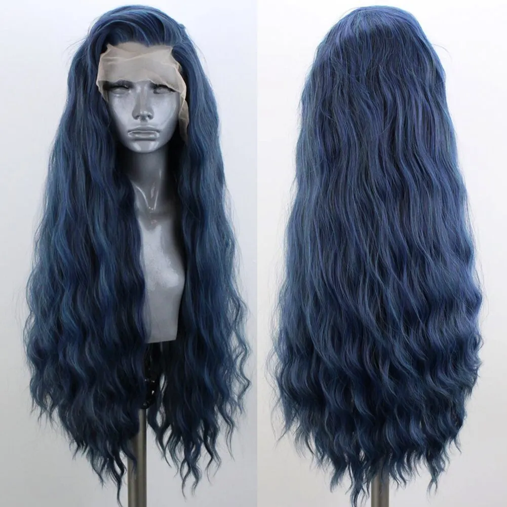 Lace Front Wig Ash Blonde Wigs For Women Free Part Synthetic Long Body Wave Heat Resistant Fiber Daily Use Cosplay synthetic wigs womens synthetic wigs lace wigs lace front wig
