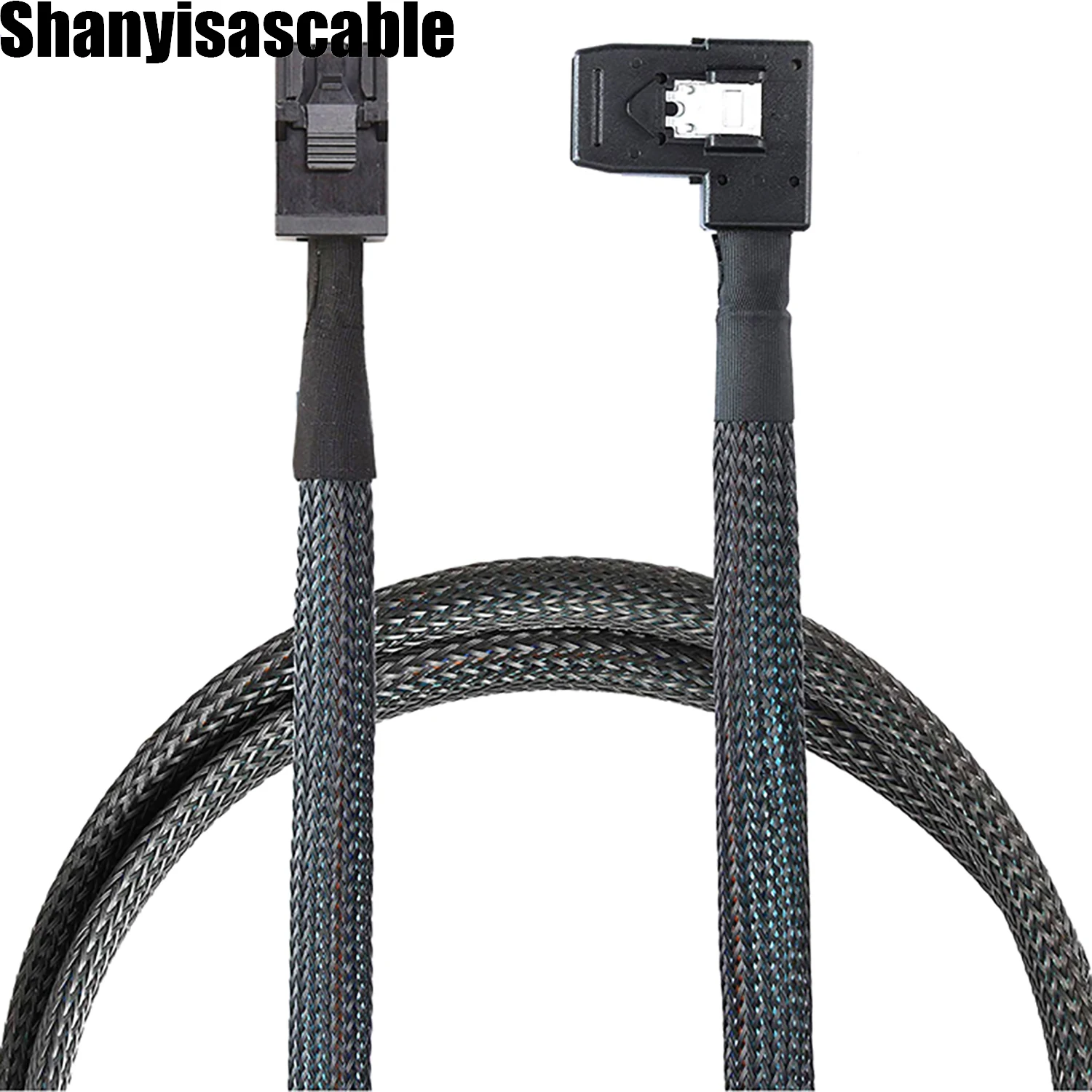 1.0M Mini SAS HD SFF-8643 36P male to SAS 36P SFF-8087 left angle server cable sas sff cable