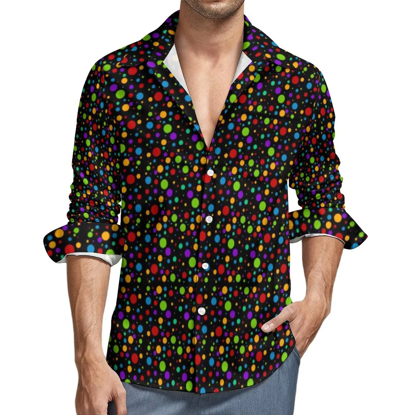 ALONE Rayon Shirt Dots Long サイズ4 Rayon Shirt Dots Long RED – ALONE