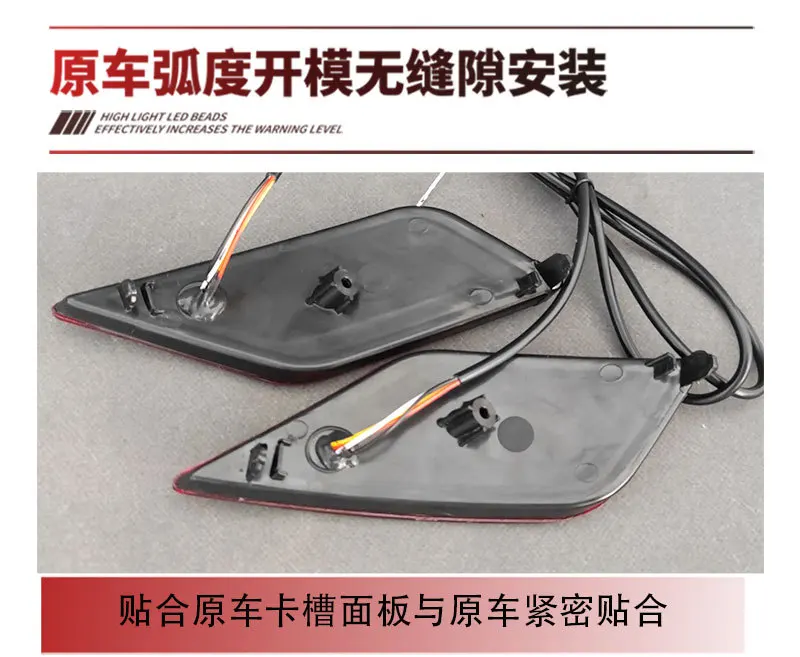 For Toyota Corolla Cross 2022 2023 2024 2025 Car Led Rear Bumper Reflector Light DRL Dynamic Turn Signal Driving Brake Lights detail image 6