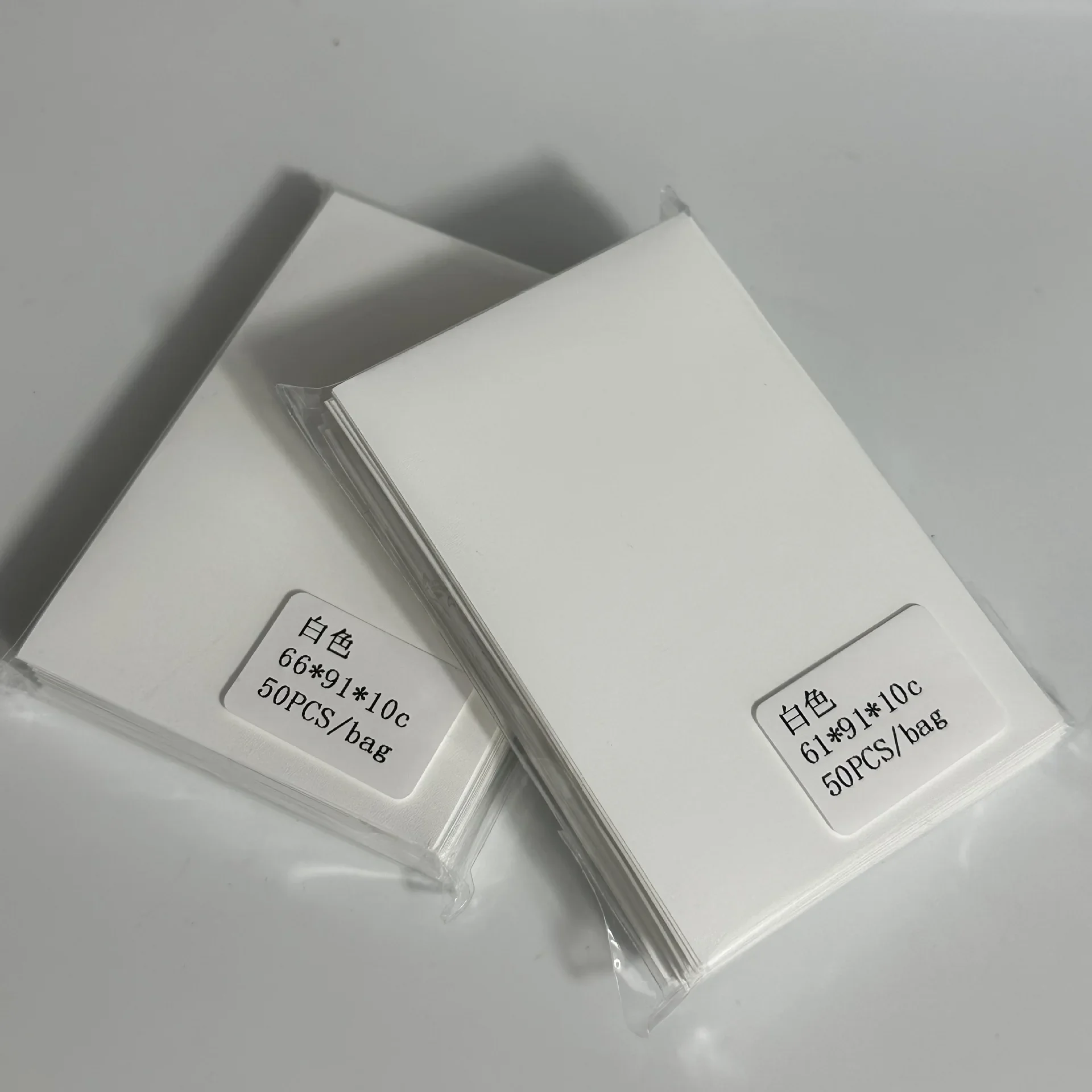 50pcs Kpop Card Sleeves 61x91mm Macaron Color Holder For Postcards Top Load Film Photocard Game Cards Protector