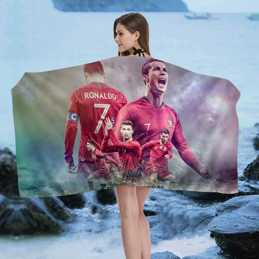 Cristiano Ronaldo CR7 Big Microfiber Beach Towels Quick Dry Towel Sand Beach Towels Pool Towel for Travel Swim Pool Yoga 2