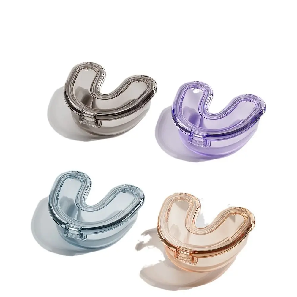 

Sealed Simple Denture Case Oral Care Leak Proof Denture Storage Container U Shape False Teeth Box Transparent Denture Box