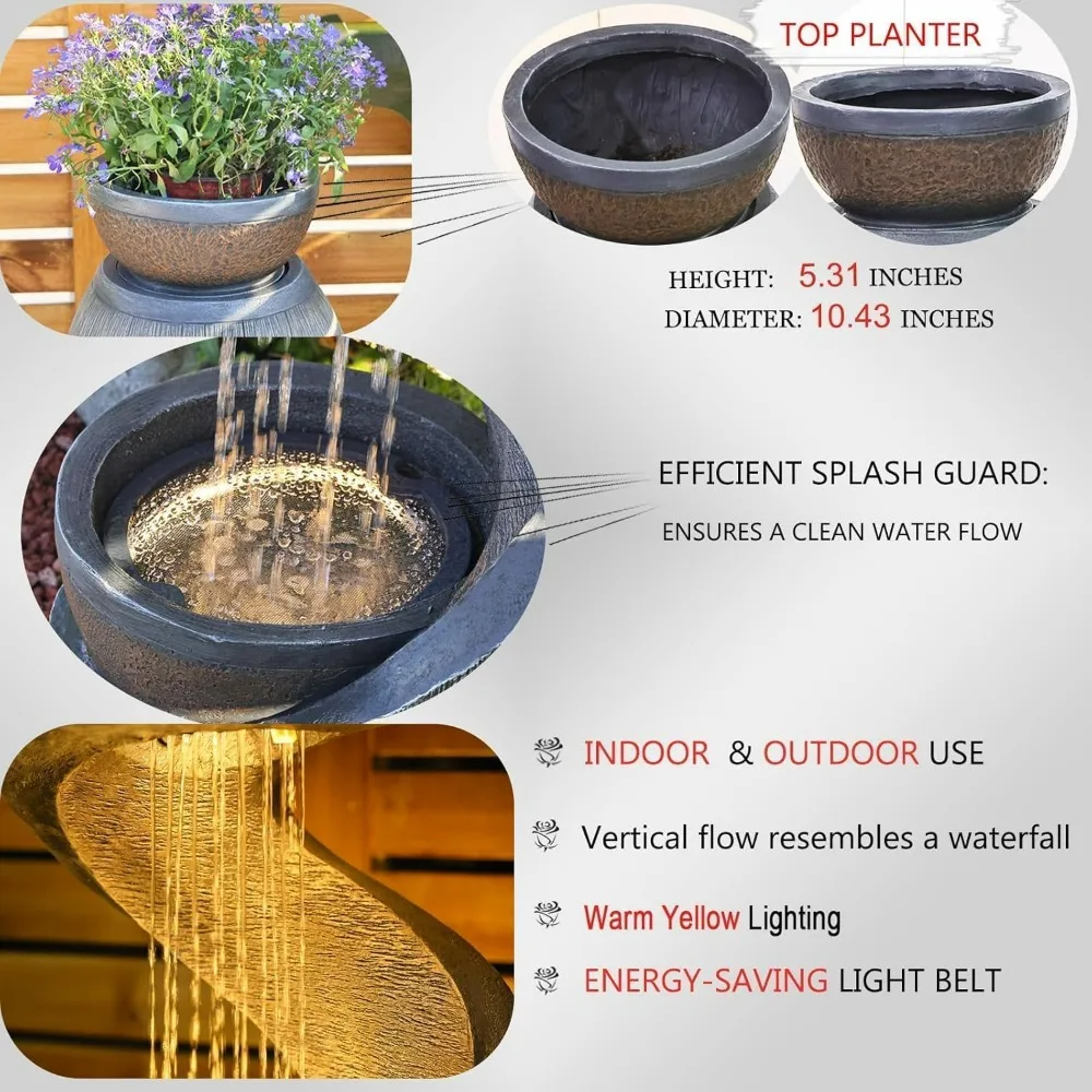 S-Shaped Outdoor Water Fountain 4