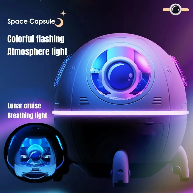 220ML Desktop Humidifier Portable USB Astronaut Air Humidifier Diffuser for Home With Colorful Light 6