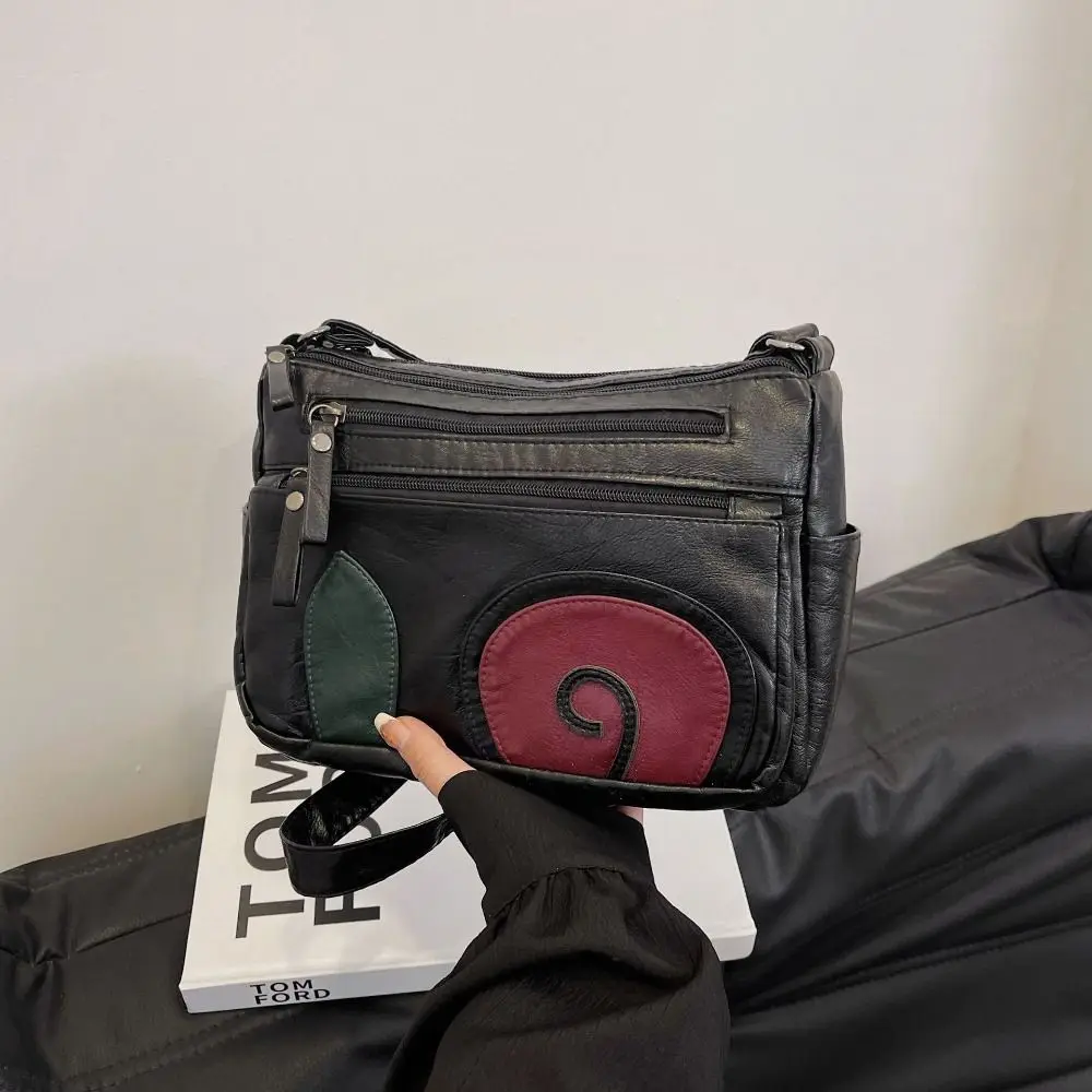 

Сумка через плечо с несколькими карманами, новая кожаная сумка через плечо на молнии, женская сумка для покупок