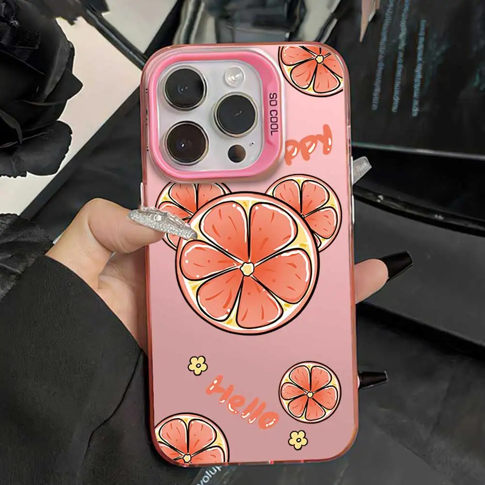 Sweet Fruit Silver IMD Matte Phone Case Cover
