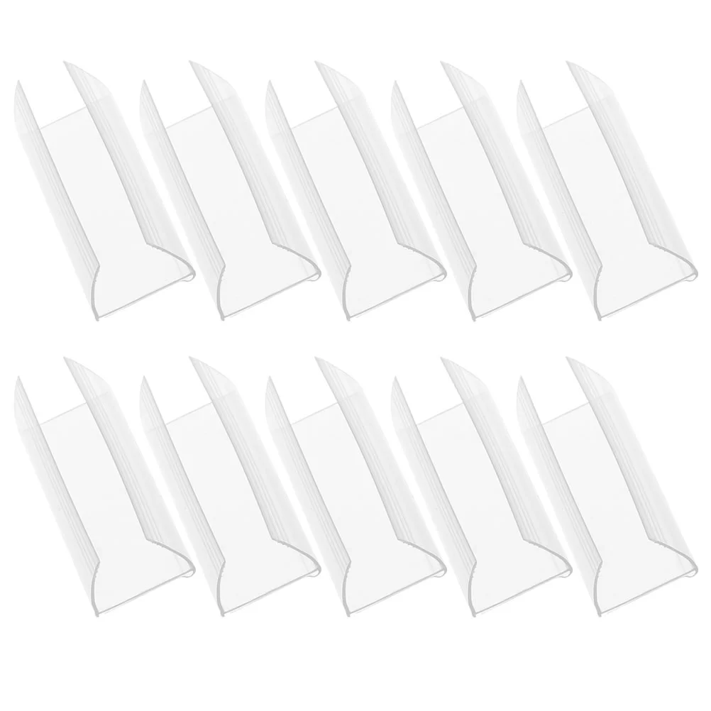 

10 Pcs Supermarket Shelf Accessories Price Tag Strip Clip 10pcs Emblems Merchandise Sign Display Holder Commodity